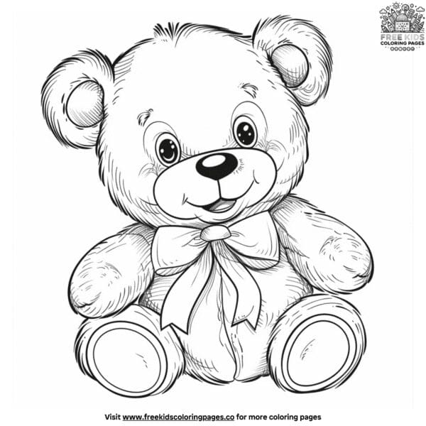 Cute toy animal cartoon coloring pages