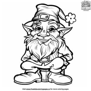 Delightful Leprechaun Coloring Pages