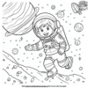 Lovely Space Coloring Pages