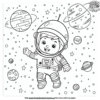 Appealing Space Coloring Pages