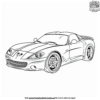 Sleek Sports Car Coloring Pages