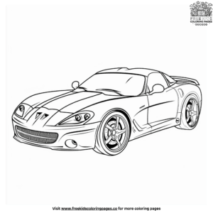 Sleek Sports Car Coloring Pages