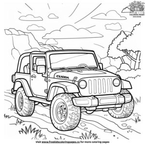 Exciting Off-Road Car Coloring Pages