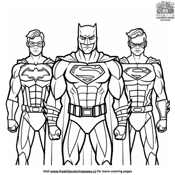 Superhero Team Coloring Pages