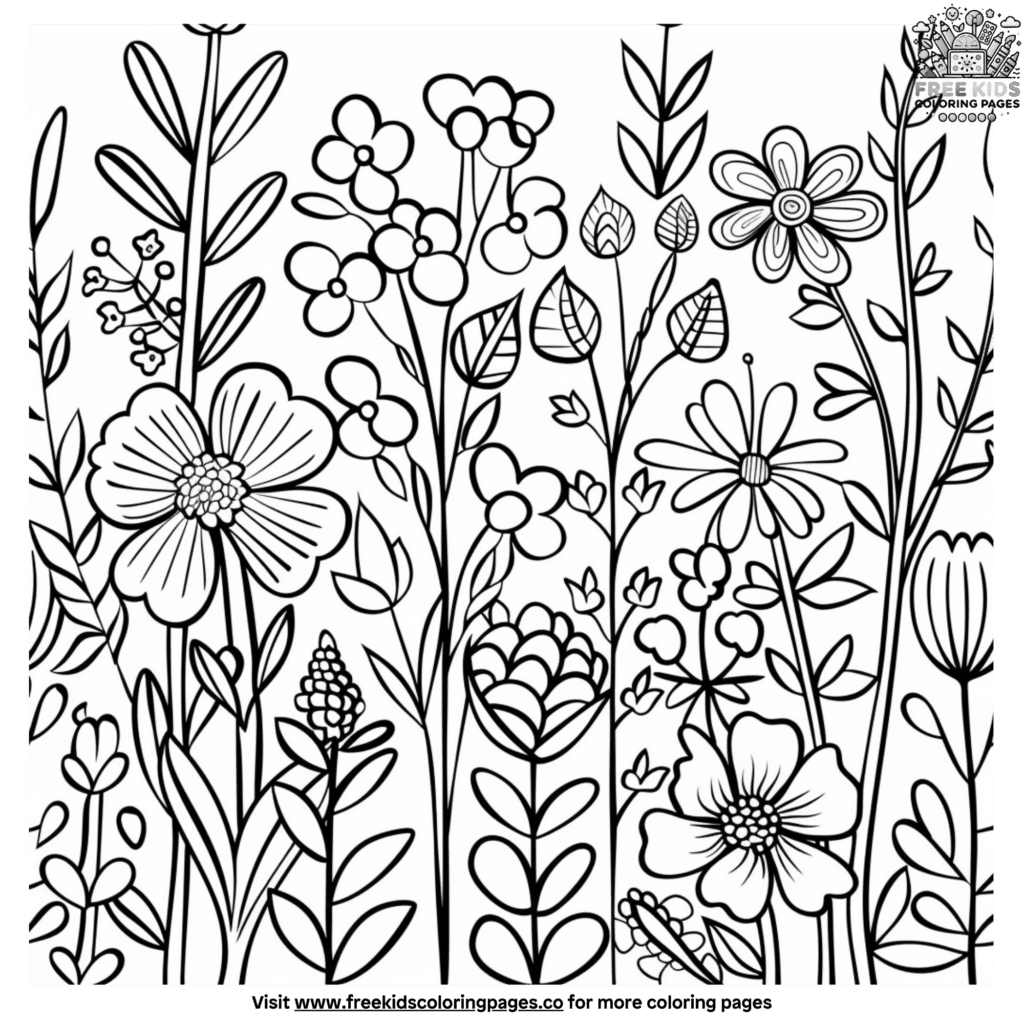 Aesthetic plant coloring pages beautiful botanical designs