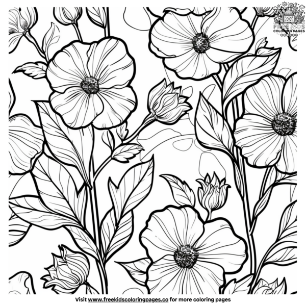 Aesthetic Plant Coloring Pages