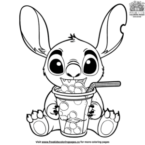 boba stitch coloring pages