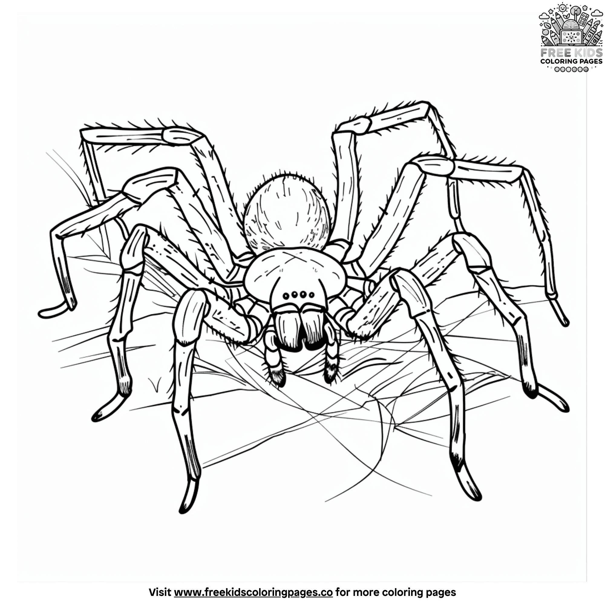 Lifelike Spider Coloring Pages For Creative Kids Lifelike Spider Coloring Pages For Creative Kids
