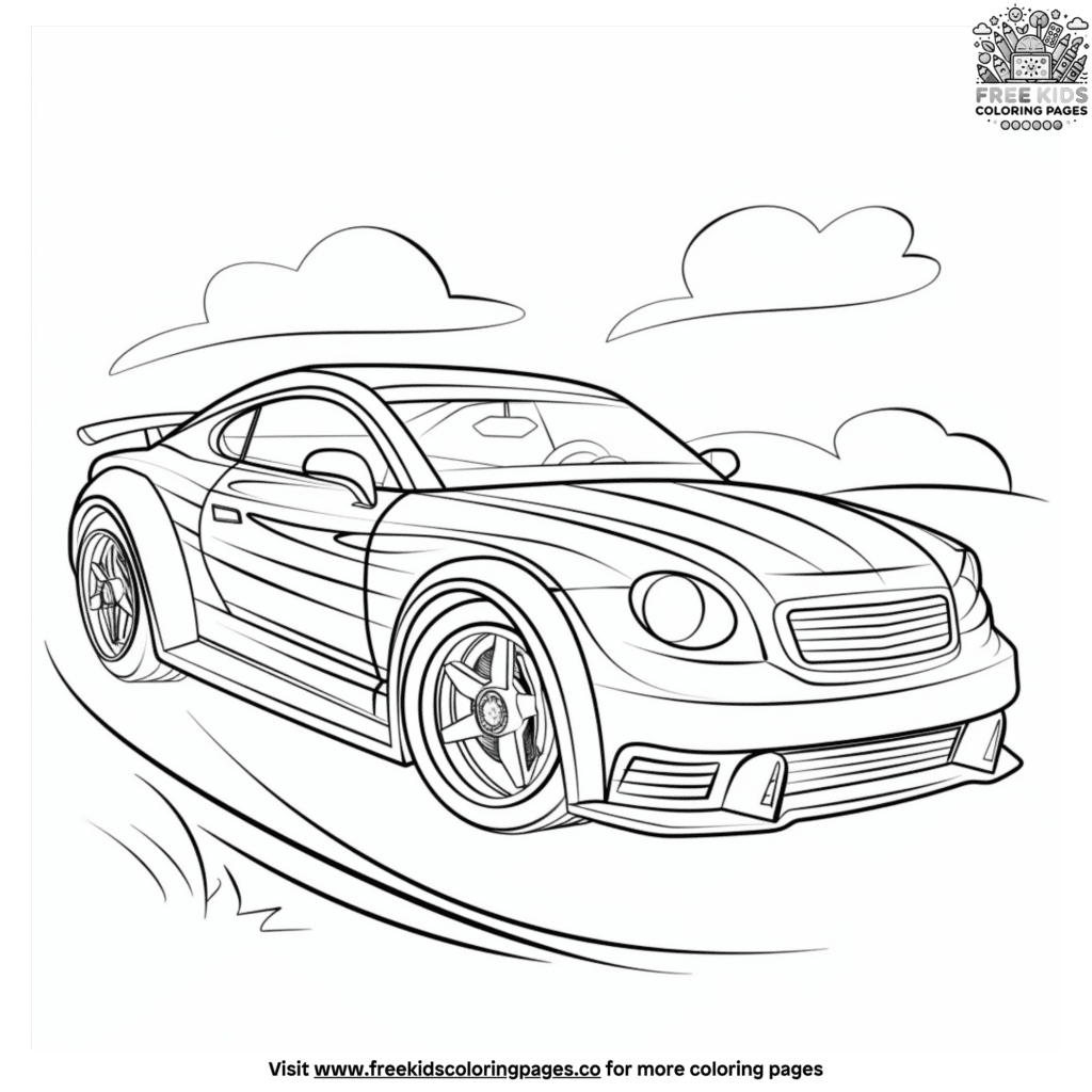 Cool Fantasy Car Coloring Pages