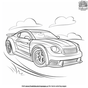 Cool fantasy car coloring pages