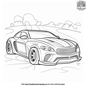 Outstanding Fantasy Car Coloring Pages