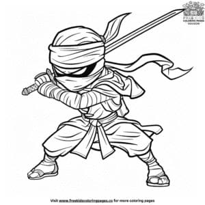 Fierce Cartoon Adventure Coloring Pages