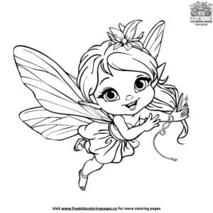 Child Fairy Coloring Pages