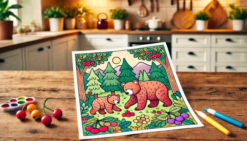 Bear coloring pages 1