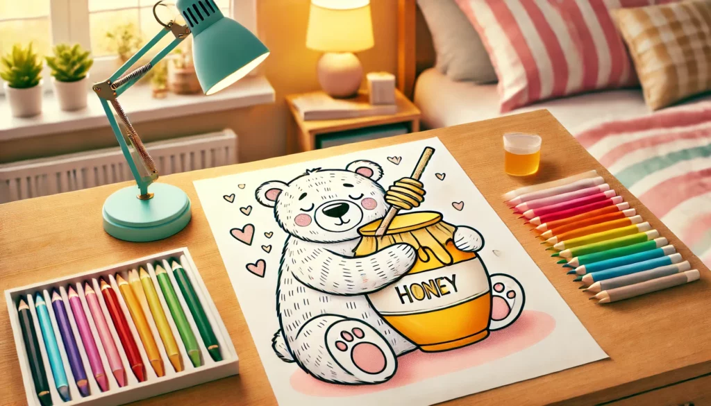 Bear coloring pages 2