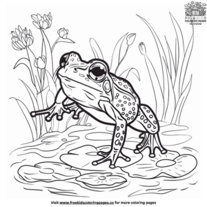 Beautiful Aesthetic Frog Coloring Pages for Creative Fun