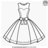 Beautiful Dress Coloring Pages