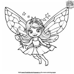 Alluring Fairy Coloring Pages