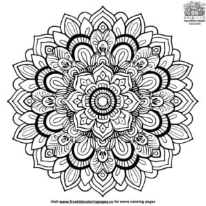 Beautiful Mandala Coloring Pages