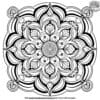 Elegant Mandala Relaxing Coloring Pages