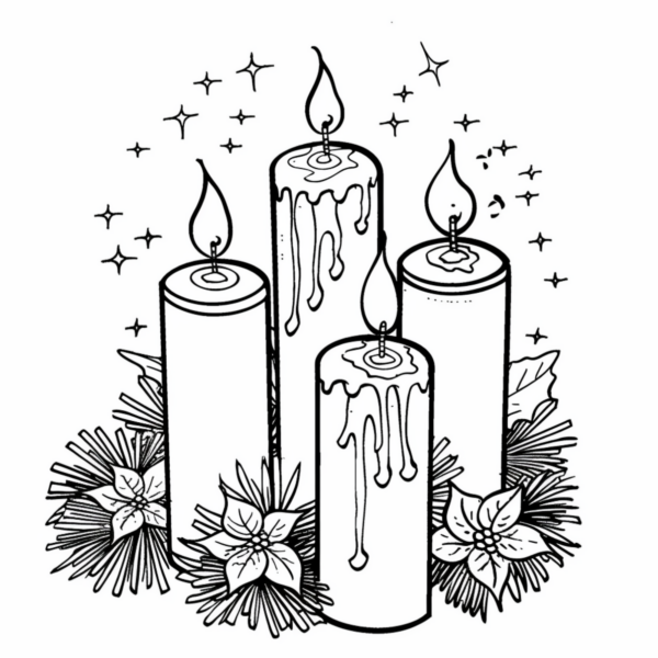 New Year Traditions Coloring Pages