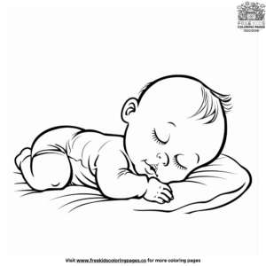 newborn baby realistic baby coloring pages