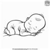 Cute Newborn baby Coloring Pages