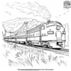 Passenger Train Coloring Pages