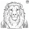 detailed lion coloring pages