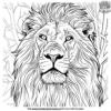 detailed lion coloring pages