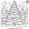 Huge Christmas Tree Coloring Pages