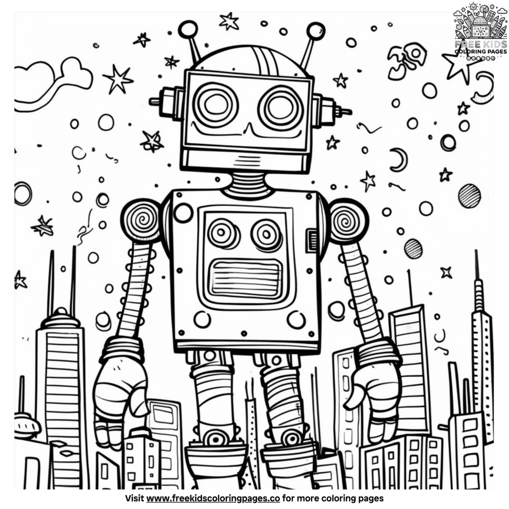 25+ Astonishing Robot Coloring Pages: Fun And Educational For Kids