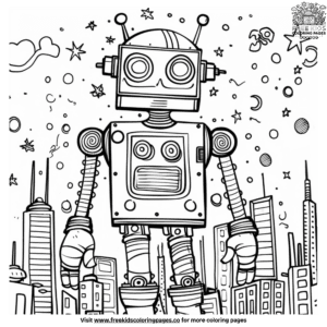 Big Robot Coloring Pages