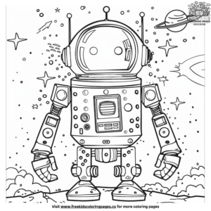 Big Robot Coloring Pages