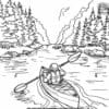 Camping Scene Coloring Pages