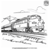 Diesel Train Coloring Pages