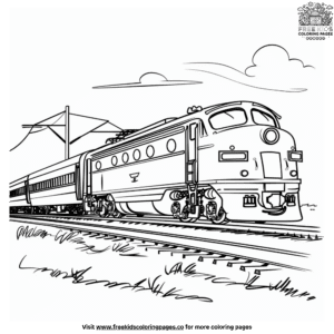 Diesel train coloring pages