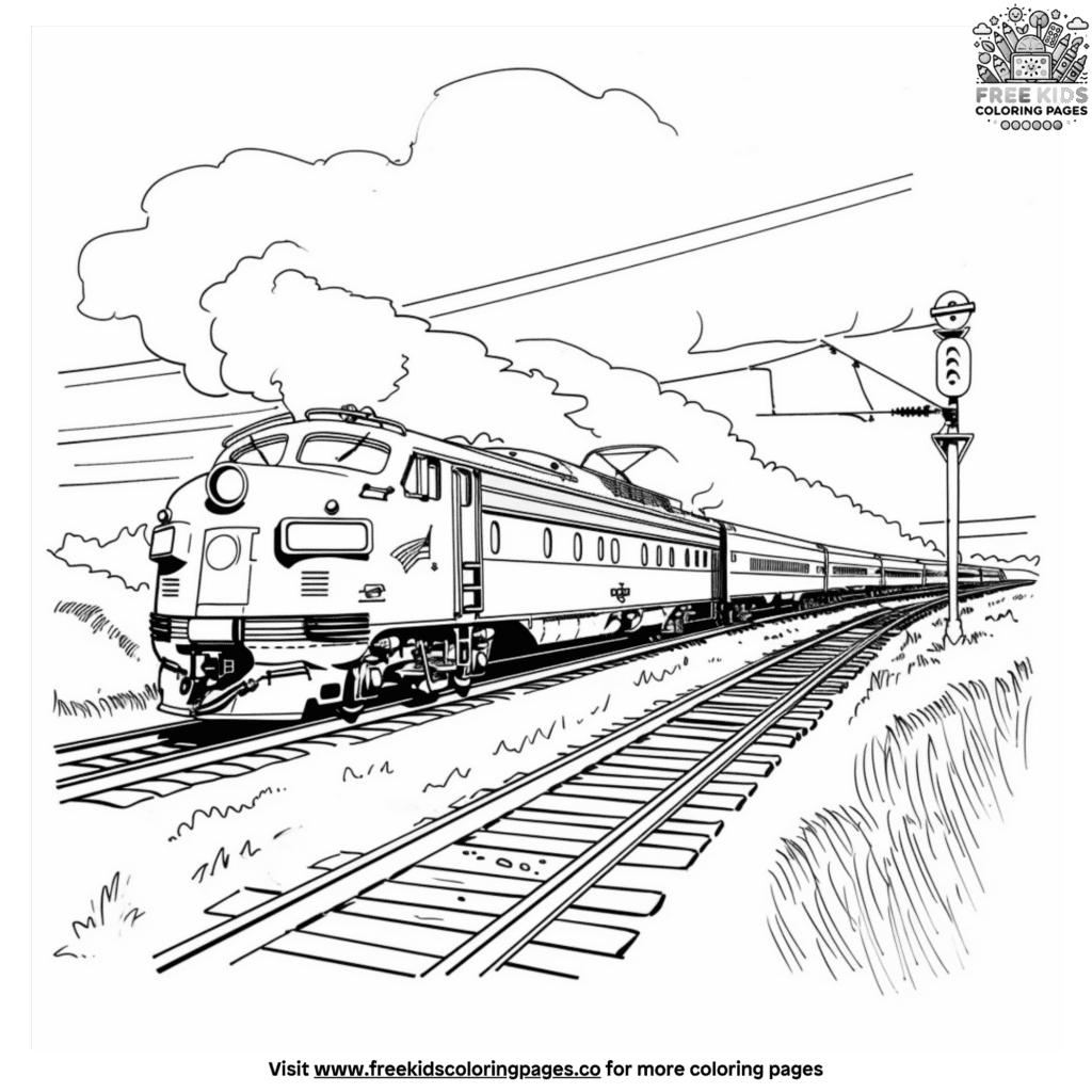 Diesel train coloring pages