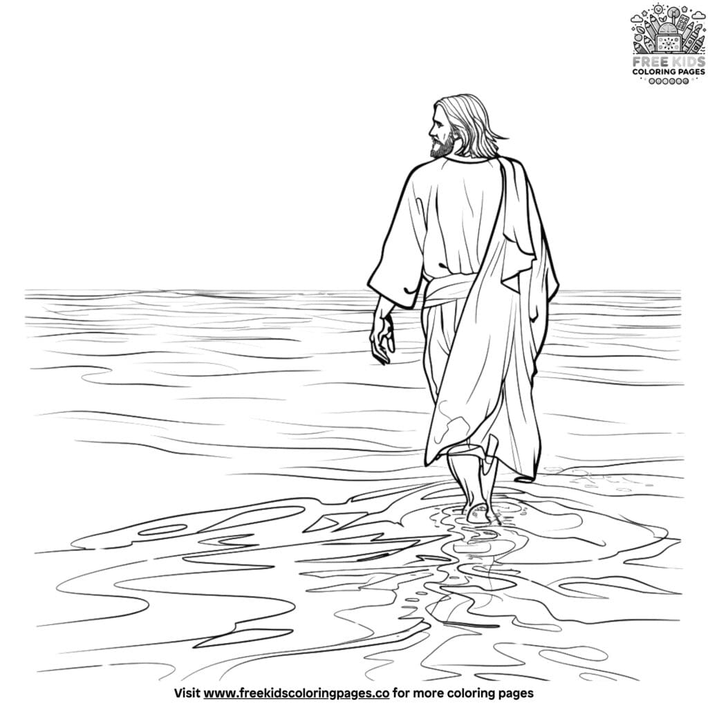 Jesus miracles coloring pages