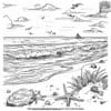 Gentle Ocean Wave Coloring Pages