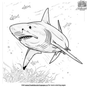 Captivating realistic shark coloring pages for budding marine biologists