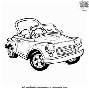 Simple car coloring pages for toddlers