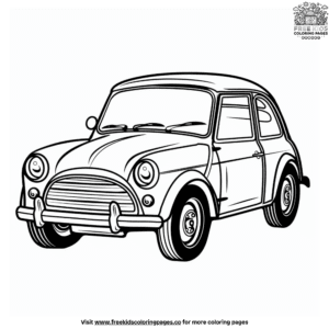 Easy car coloring pages for toddlers