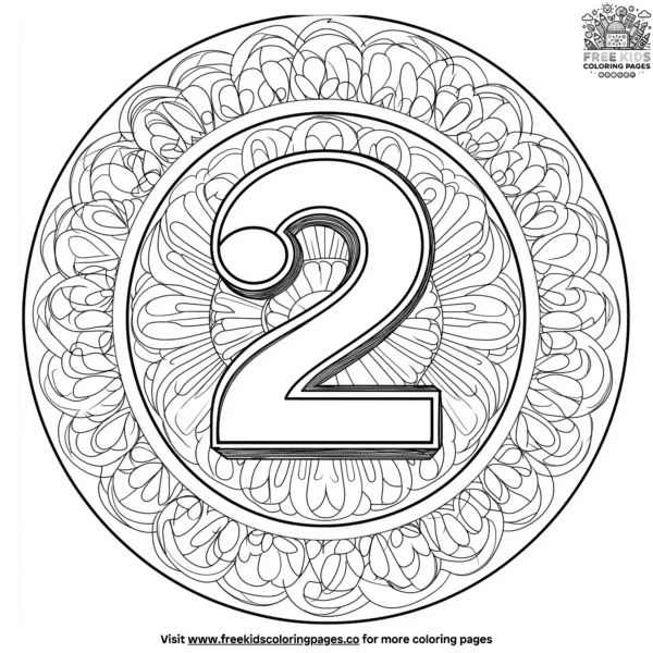 Challenging advanced color by number coloring pages