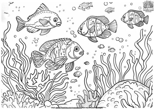 Challenging ocean hard coloring pages