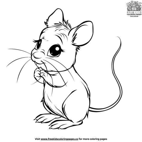 Adorable animal cartoon coloring pages