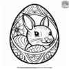 Animal-Themed Easter Egg Coloring Pages