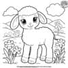 Baby Farm Animal Coloring Pages