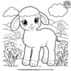Baby Farm Animal Coloring Pages