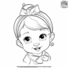 Charming Baby Girl Coloring Pages